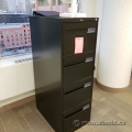 Global Black 4 Drawer Vertical File Cabinet, Locking